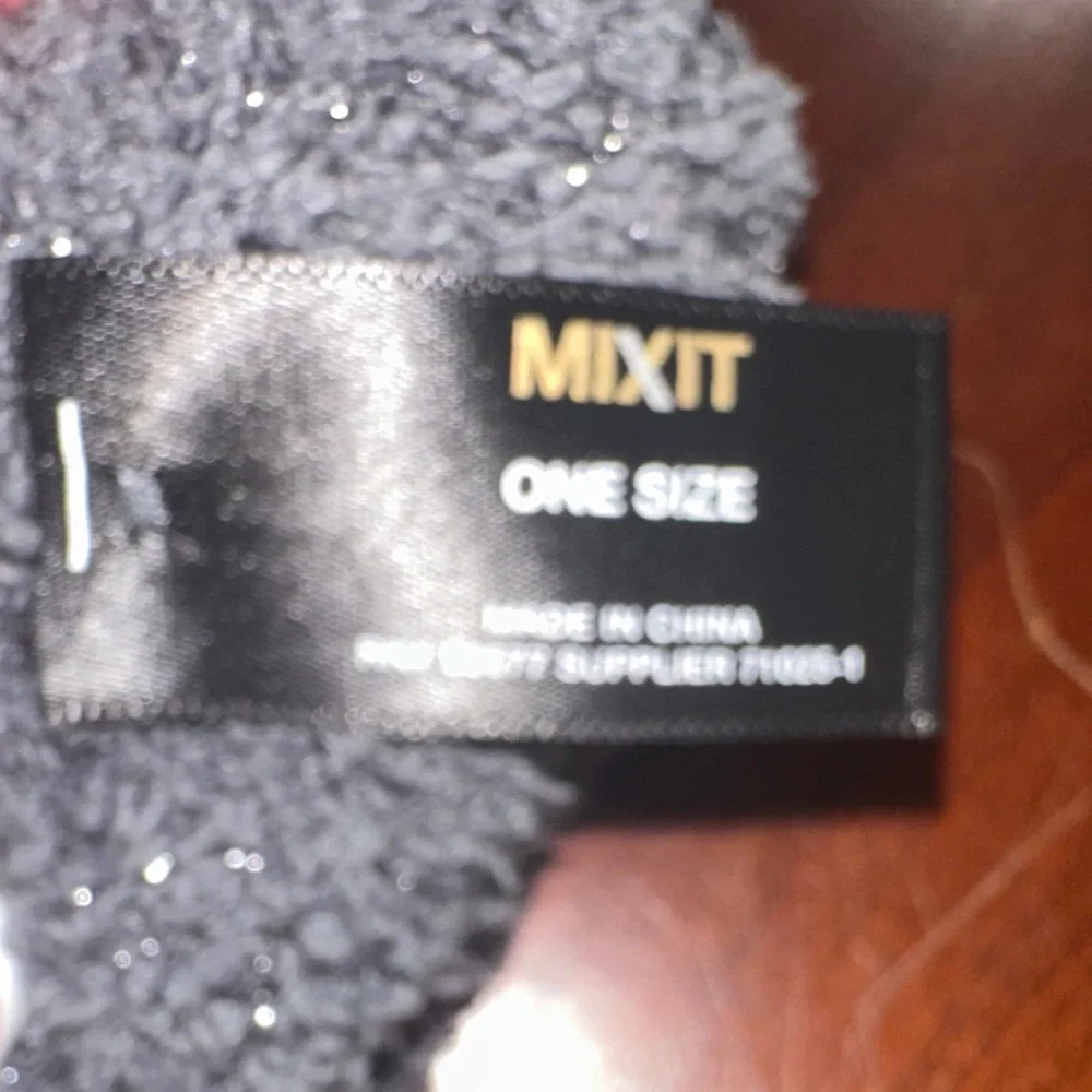 Mixit Mittens, Grey with Sparkly detail • OS